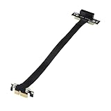 PCI-e PCI Express 3.0 1X black extender riser cable, anti-interference EMI material, 200mm