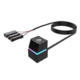 WNYINYY Bouton Power PC Externe 2m Noir, PC Power Button Bouton d'alimentation du PC Bouton de démarrage Externe Câble d'extension 200CM Les Instructions d'installation sont incluses