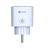 EZVIZ Prise Connectée WiFi, Smart Plug avec Mesure Consommation, Commande vocale avec Amazon Alexa et Google home , Contrôler par Smartphone, aucun Hub Requis