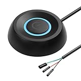 SinLoon PC interrupteur d'alimentation ordinateur de PC interrupteur d'alimentation externe 6,5FT démarrage à distance ordinateur carte mère bouton de commutation rallonge (black)