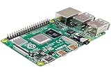 Raspberry Pi 4 Modèle B 4 Go ARM-Cortex-A72 4 x 1,50 GHz, 4 Go de RAM, WLAN-AC, Bluetooth 5, LAN, 4 x USB, 2 x Micro HDMI