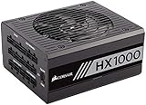 Corsair HX1000 Alimentation PC (Modulaire Complet, 80 PLUS Platinum, 1000 Watt, EU)