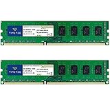 Timetec 16 Go KIT (2x8Go) DDR3L/DDR3 1600MHz PC3L-12800/PC3-12800 Non-ECC sans Tampon 1.35V/1.5V CL11 2Rx8 Double Rang 240 Broches UDIMM Ordinateur de Bureau mémoire RAM Module Mise à Niveau