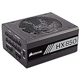 Corsair HX850 Alimentation PC (Modulaire Complet, 80 PLUS Platinum, 850 Watt, EU)