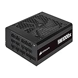 Corsair RM1000x 80 PLUS Gold 1000 Watts Bloc d’alimentation ATX Entièrement Modulaire (Ventilateur à Lévitation Magnétique de 135 mm, Grande Compatibilité, Condensateurs 105 °C Japonais) EU - Noir