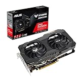 ASUS TUF GAMING AMD Radeon RX 6500 XT OC Edition – Carte graphique (4GB GDDR6, AMD RDNA 2, PCIe 4.0, HDMI 2.1, DisplayPort 1.4a, Ventilateurs à double roulement à billes, Protection en aluminum)