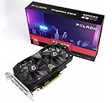 PELADN AMD Radeon RX 580 8 Go Carte Graphique Gaming pour Jeux, Travail Multimédia et Édition Vidéo 3 Ports DP, 1 Port HDMI, GDDR5, Bus 256 bits, GPU Ellesmere, Faible Consommation 130W (Gaming)