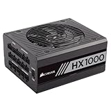 Corsair HX1000 Alimentation PC (Modulaire Complet, 80 PLUS Platinum, 1000 Watt, EU)