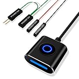COOIDEA Interrupteur d'ordinateur de Bureau, Bouton d'alimentation Externe, Bouton d'interrupteur Marche/Arrêt Externe pour Carte Mère de PC avec Câble d'extension de 2.5 Mètres