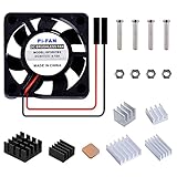 GeeekPi Raspberry Pi 30x30x7mm DC 5V Brushless CPU Ventilateur de Refroidissement avec Raspberry Pi radiateur pour Raspberry Pi 3/2 modèle B, Raspberry Pi 4B,3B + & Retroflag NESPI Case (1 Pack)