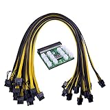 Transplant Module d'alimentation pour serveur HP 750 W 1 200 W + 12 câbles d'alimentation 6 broches vers 8 broches pour BTC