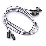 Ytian 2Pcs pour PC Computer Flexible Power Switch de Cable Bouton 50cm