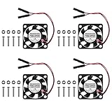 AlmoCN Lot de 4 ventilateurs de refroidissement sans balais pour Raspberry Pi 3,3 V 5 V 30 x 30 x 7 mm pour Raspberry Pi 4, Pi 3 B+, Pi 3B, Pi 2, Pi B+