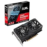 ASUS DUAL AMD Radeon RX 6400 – Carte graphique gaming (4GB GDDR6, AMD RDNA 2, PCIe 4.0, HDMI 2.1, DisplayPort 1.4a, Ventilateurs axiaux, 0dB)