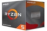 AMD Ryzen 5 4500 avec Ventilateur Wraith Stealth - (Socket AM4/6 Cœurs -12 Threads/Frequence Min 3,6GHZ- Frequence Boost 4,1GHz/11MB/65W) - 100-100000644BOX Multicolore