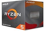 AMD Ryzen 5 4500 avec Ventilateur Wraith Stealth - (Socket AM4/6 Cœurs -12 Threads/Frequence Min 3,6GHZ- Frequence Boost 4,1GHz/11MB/65W) - 100-100000644BOX Multicolore
