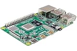 Raspberry Pi 4 Modèle B 4 Go ARM-Cortex-A72 4 x 1,50 GHz, 4 Go de RAM, WLAN-AC, Bluetooth 5, LAN, 4 x USB, 2 x Micro HDMI