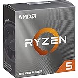 AMD Ryzen 5 4500 avec Ventilateur Wraith Stealth - (Socket AM4/6 Cœurs -12 Threads/Frequence Min 3,6GHZ- Frequence Boost 4,1GHz/11MB/65W) - 100-100000644BOX Multicolore
